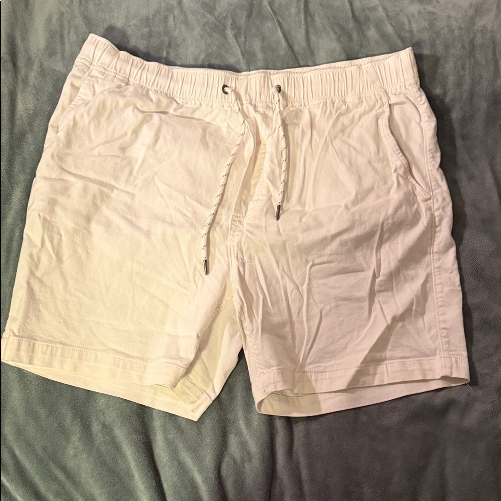 Faherty White Drawstring Shorts